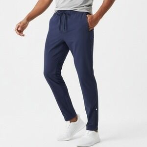 All in Motion Mens Stretch Jogger Pants Nylon Spandex Athletic Navy XL